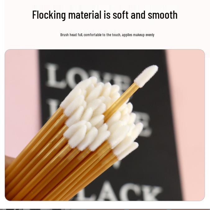 Portable Disposable Hollow Rod Lip Glaze Brush