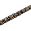Leopard Print Women's Belt with Skull Design and Rhinestone Pin Buckle - Hip Hop Nightclub Style