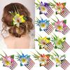 Hair Comb Artificial Flower Design Anti-slip Teeth Hair Organizer Comb Updo Bun Hair Styling Accessory
