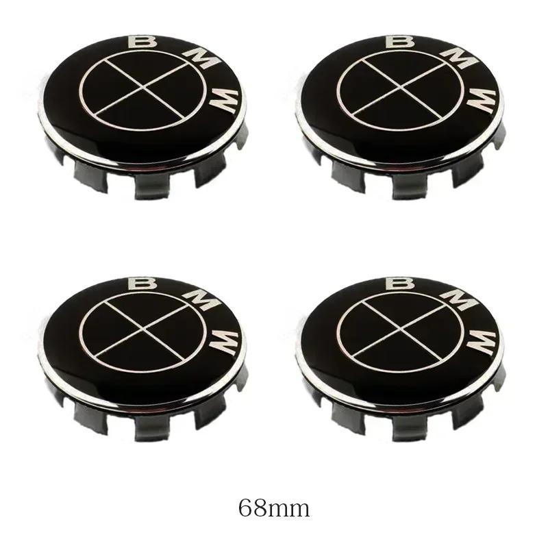 4 Stück 56mm 68mm Auto Logo Radnabendeckel ABS Reifenabdeckung Aufkleber Für BMW X1 X3 X5 X6 Z4 E60 E38 E53 E70 E85 Zubehör