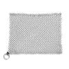 Stainless Steel Kitchenware Cleaner Cast Iron Cleaner Chainmail Scrubber Silvery
