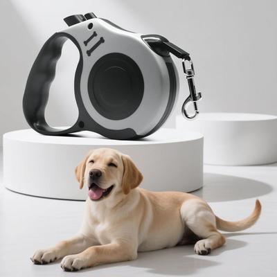 Retractable Pet Leash: Shock-Proof, Gentle On Hands, For Large Dogs and Cats
