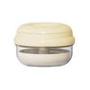 Elastic Lifting/Dropping Invisible Braces Storage Case Dustproof Draining Dental Retainer Case Sealed with Mirror