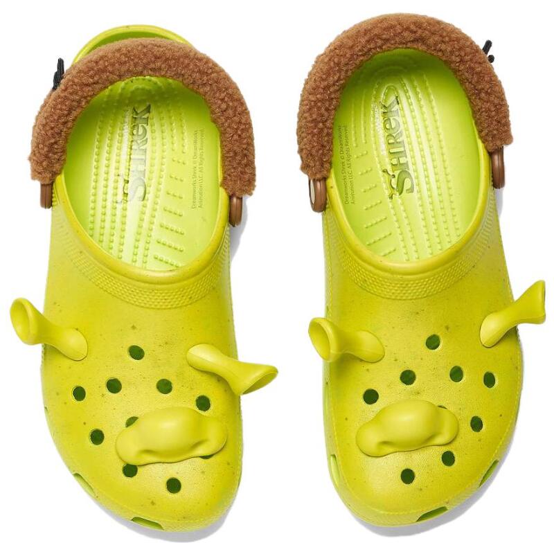 Shrek x Crocs Classic Clog Non-Slip and Abrasion Shoes Hole Shoes Unisex Green