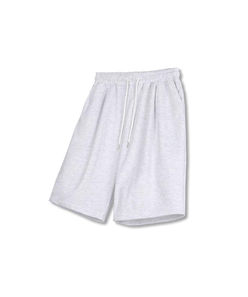 NP STUDIO [2Pack] Bermuda Single-Pleat Wide Sweat Shorts 3 Colors