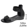 Shoes for Women Summer Fashion Women Platform Wedges Comfortable Sequin Plus Size 36-43 Sandals Casual Women Footwear