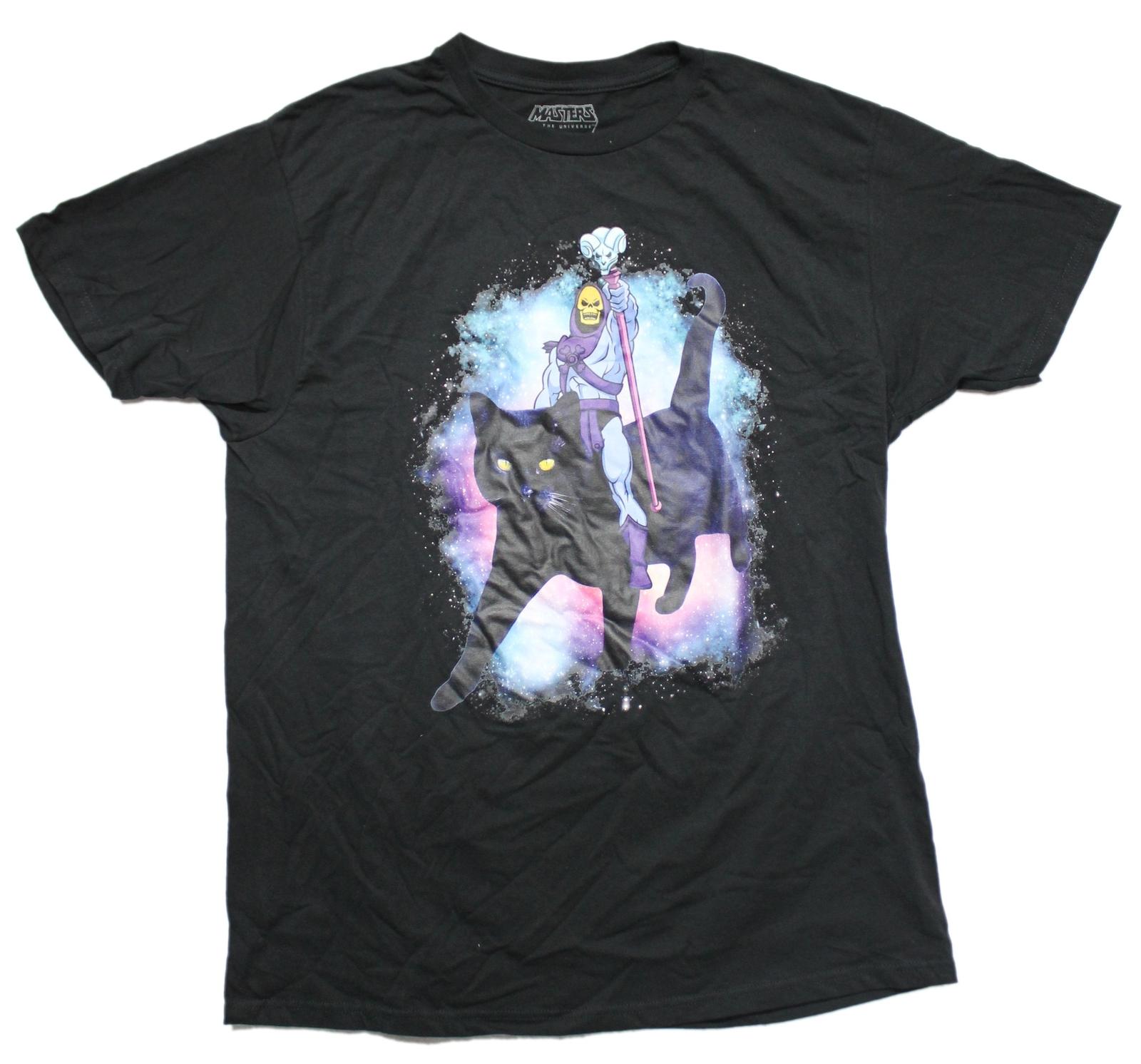 Masters of The Universe New Adult T-Shirt - Skeletor Cat Space Ride XXXL