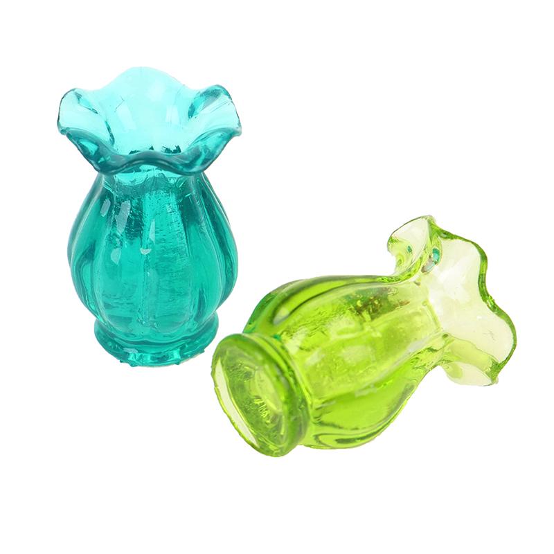 Dollhouse Miniatures 1:12 Mini Ceramic Pot Diy Ceramic Ornament Decora Vase