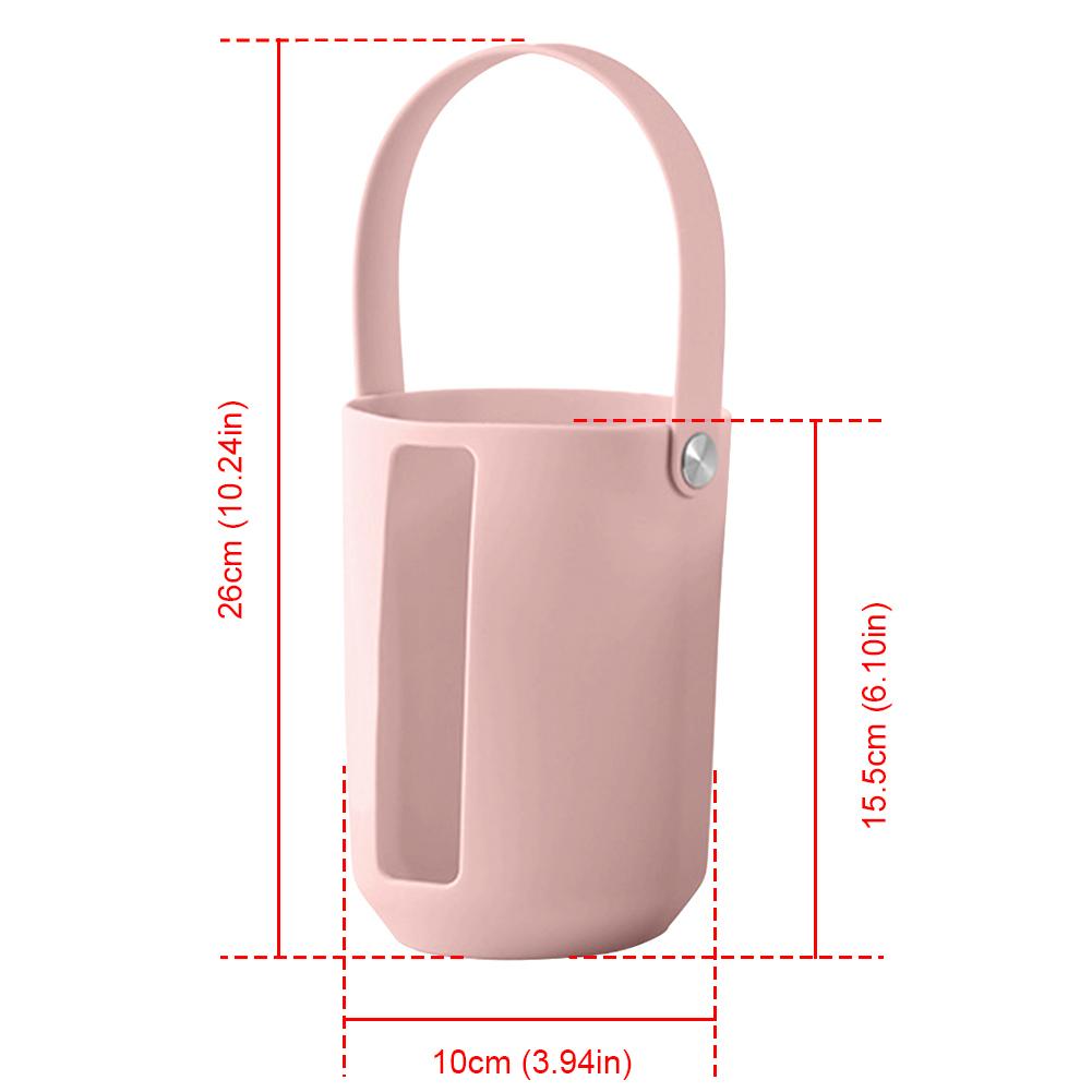 Becher Schutzhülle Wiederverwendbare Wasserflasche Boden mit Tragbarem Griff Flaschenträger Hülle Hüllen Zubehör für Stanley 40oz