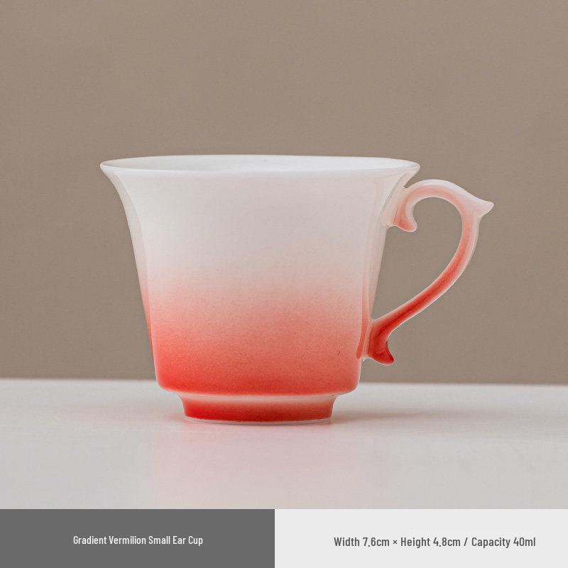 Exquisite Crystalline Glaze Ceramic Mug and Saucer - High-Grade Office Tea and Coffee Cup Gift