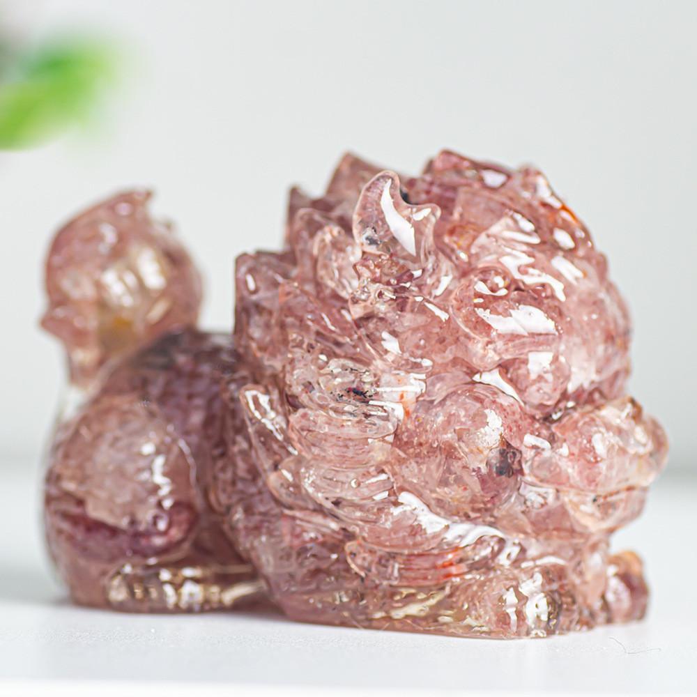 Resin Crystal Feng Shui Figurine For Home Office Decor Gift Idea
