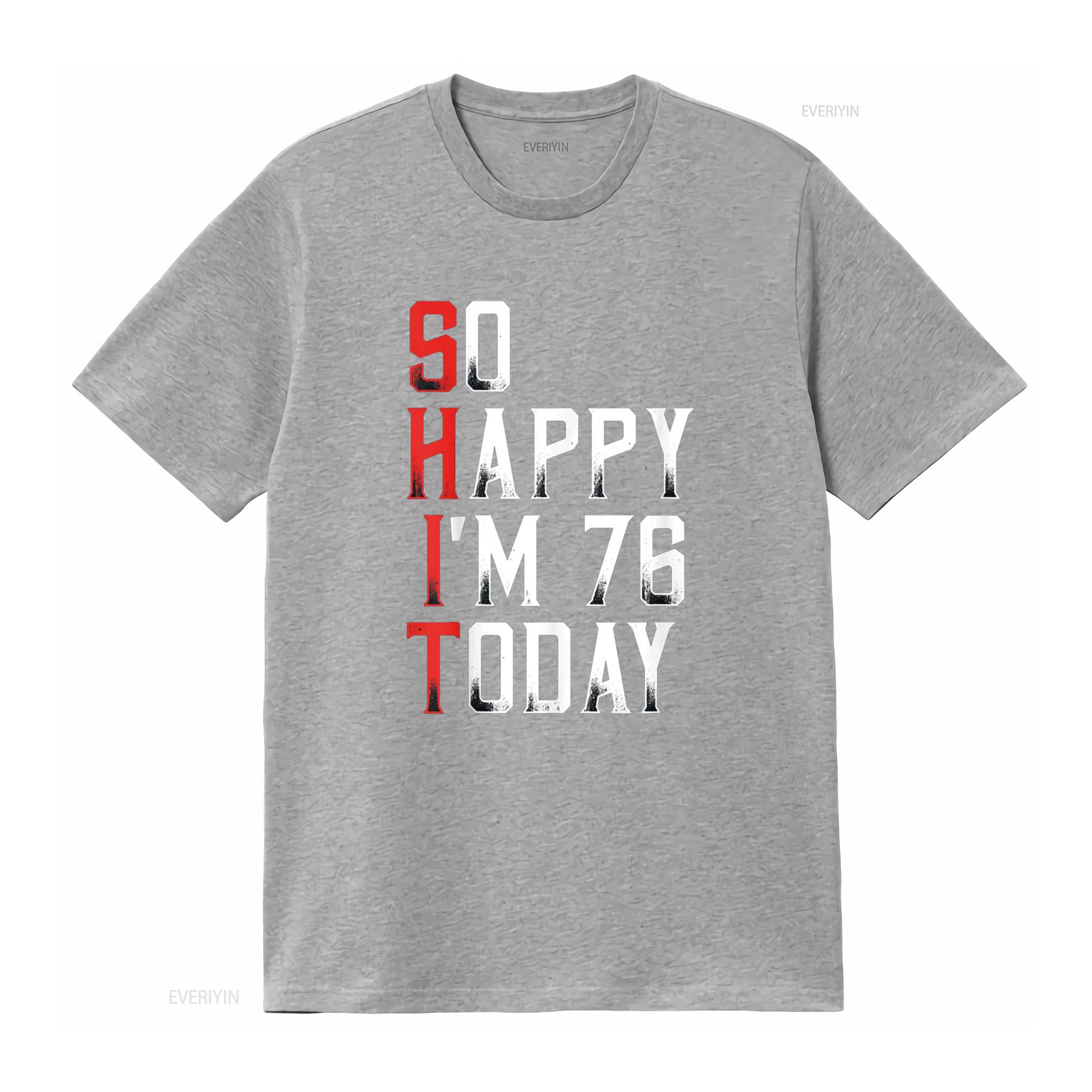 

Sarcastic 76 Years Old Born In 1944 Funny 76th Birthday T Shirt vintage Washed Versatile Soft Top For Everyday Wear graphic S