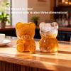 Bear Shape Ice Cube Mold 4-Cavity Silicone Ice Tray Easy Release