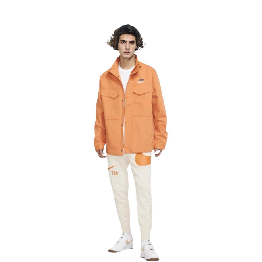 Nike Sportswear Men s Woven Full-Zip Jacket Orange DR7833-808 XL