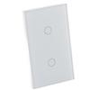 WiFi Touch Screen Switch Single Circle for Alexa Google 2?Way AC  (White )