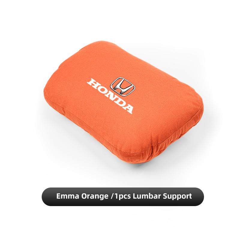 Car Neck Support Pillow Waist Pillow Auto Logo Seat Headrest For Honda Civic Accord Crosstour Spirior Odyssey Avancier UR-V CR-Z