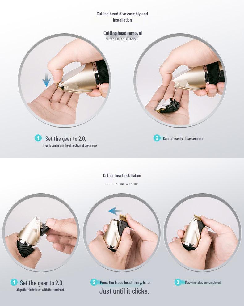 Electric Hair Clipper: Home & Barber Shop 4-in-1 Shaver & Trimmer
