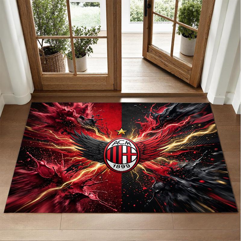 AC Milan Design Crystal Velvet Rug Soft Decorative Mat for Bedroom Entrance