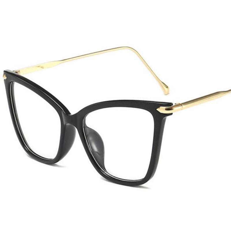 Fashion Cat Eye Womans Reading Glasses Prescription Lens Oversized Women Transparent Glasses Elderly Readers Eyeglasses Frames