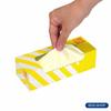 amazing odor-proof bag bos striped package set of 2/cream yellow ss size 200 pieces for processing baby diapers, pet poop, food waste, sanitary items,