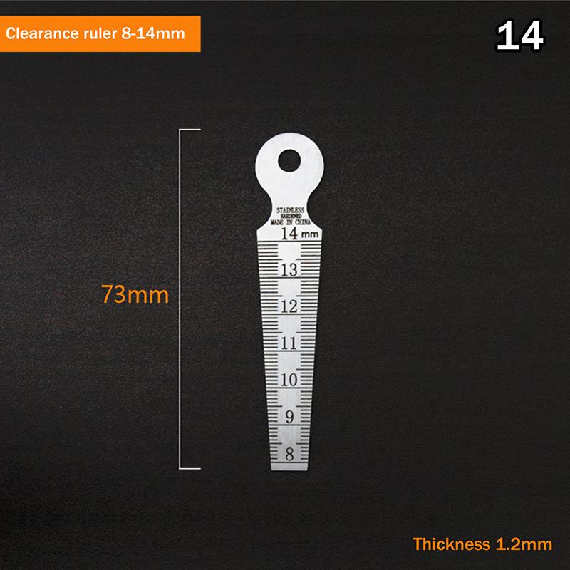 Multi-size Stainless Steel Hole Measuring Tool Taper Gauge Feeler Inner Diameter Ruler Measuring Probes Aperture Measurement