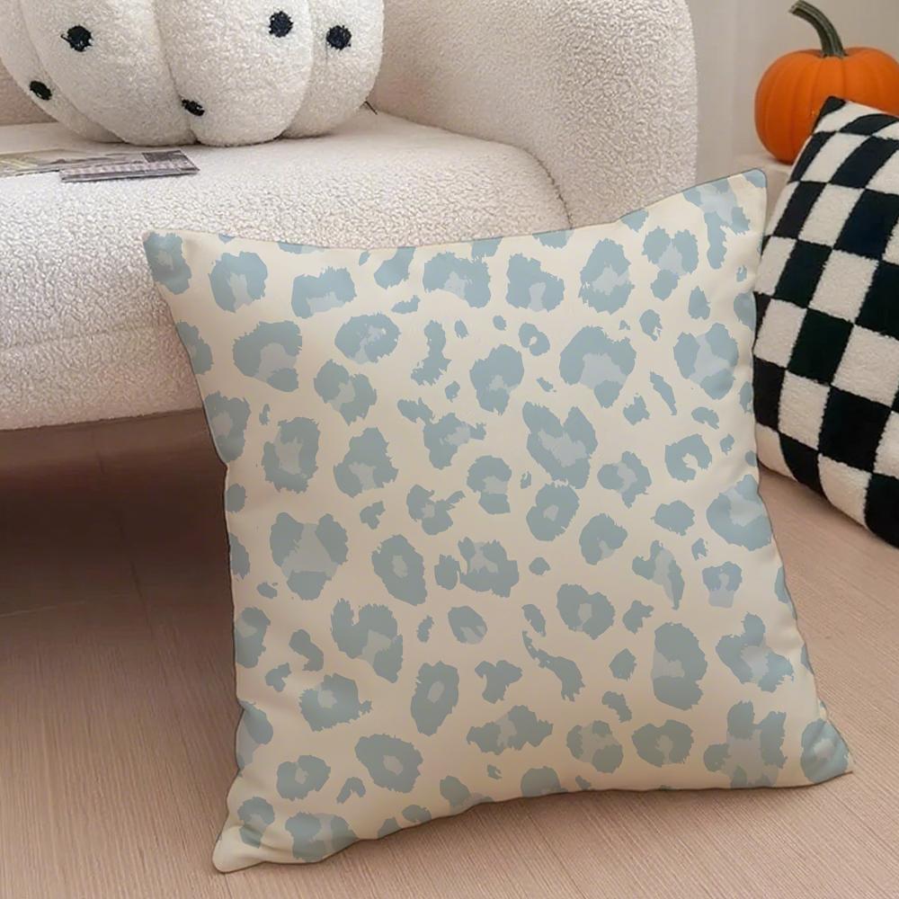 Lleopard print Cushion Cover Linen Pillow Case Soft Breathable Protective Couch Room Decoration