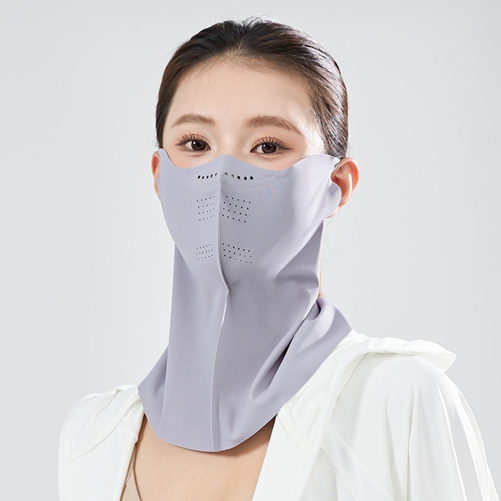 Sunscreen Face Scarf Sunscreen Mask Face Mask Face Gini Mask Adjustable Ice Silk Mask  Sports