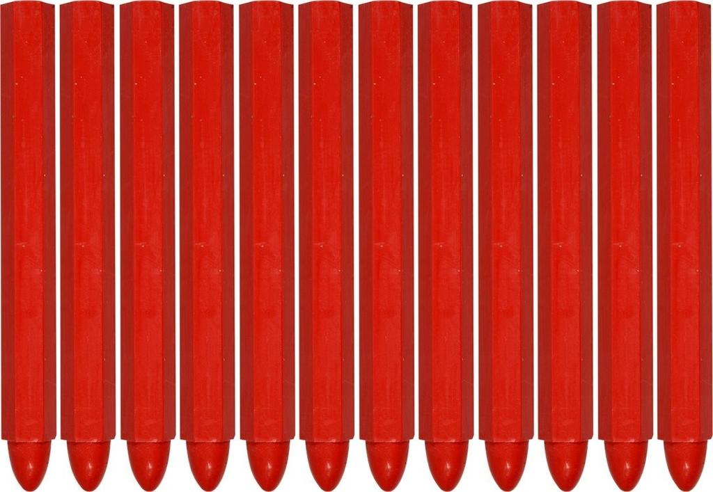 TECHNICAL CHALK 12 PCS RED YT-69932 YATO