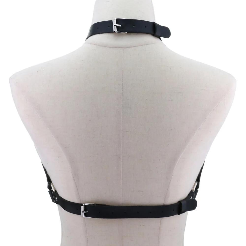 Punk Leather Sexy Chest Harness Belt Body Bondage Women Lingerie Fashion Bra Strap Belt Gothic Fetish Clothing Suspenders