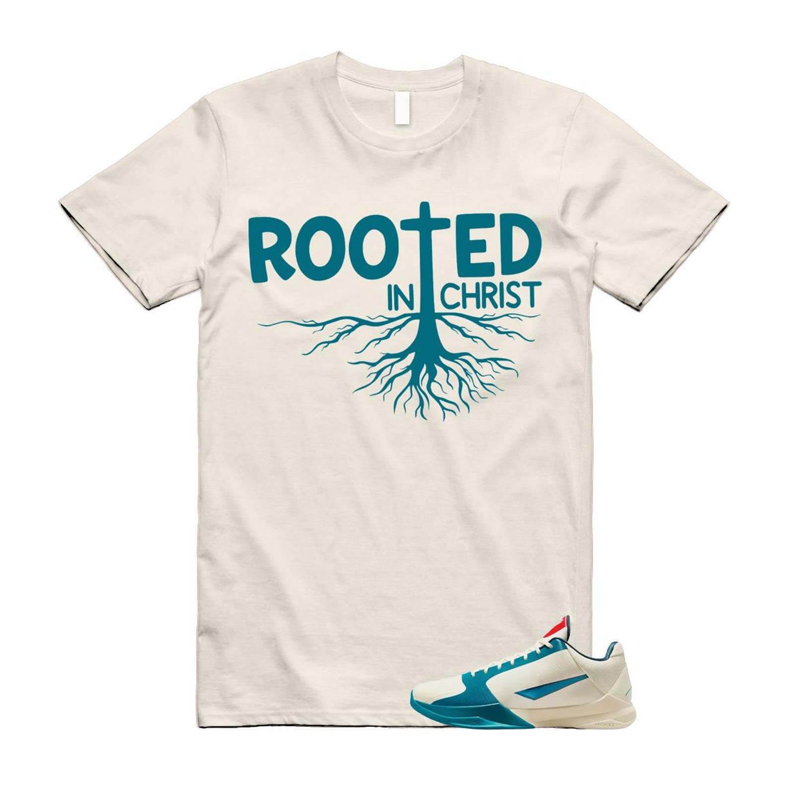 5 Spruce Protro Coconut Milk Teal T Shirt Match ROOTED S