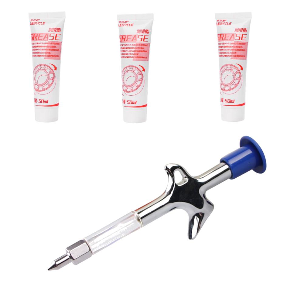 1-5PCS Mountain Bicycle Lubricant Aluminum Grease Gun Aluminum Alloy MTB Bike Bearing Bicycle Oil Lubricant Cycling Accessories