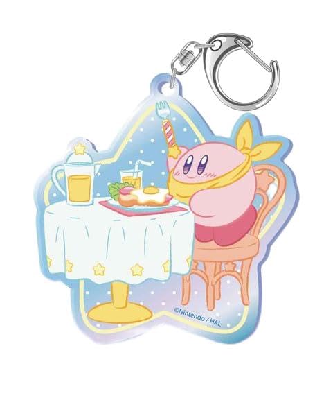 

[Twinkle] Kirby of the Stars Kirby Happy Morning Star-Shaped Aurora Keychain Fun Breakfast
