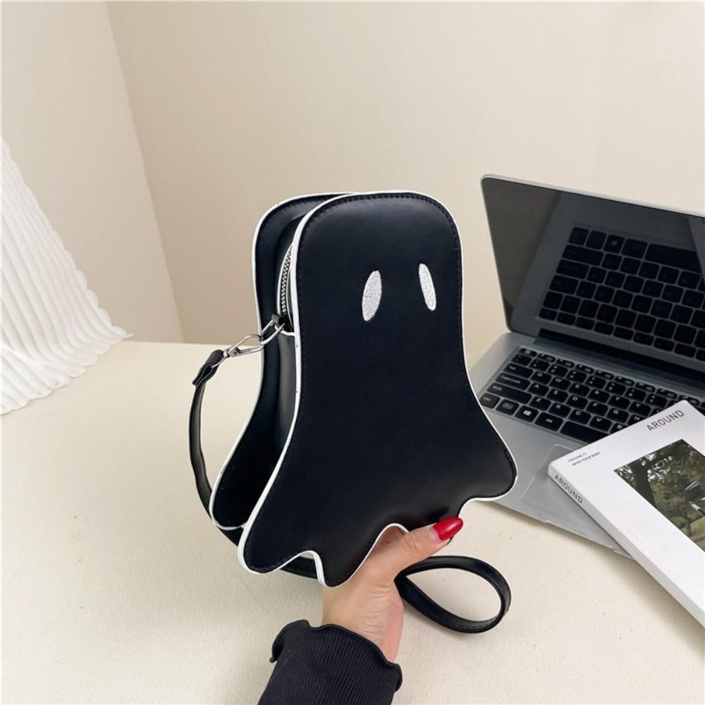 PU Leather Halloween Ghost Bag Cartoon Crossbody Bag Cute Shoulder Bag Holiday