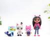 13 Pcs Gabby Dollhouse Anime Figure Toy Car Smiling Cat Hug Gaby Girl Cartoon Dolls Mercat Action Figure Children Present