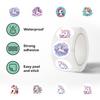 500 Pieces/roll Roll Tape Unicorn Sticker Handbook Material Can Be Decorative Envelope Seal Sticker