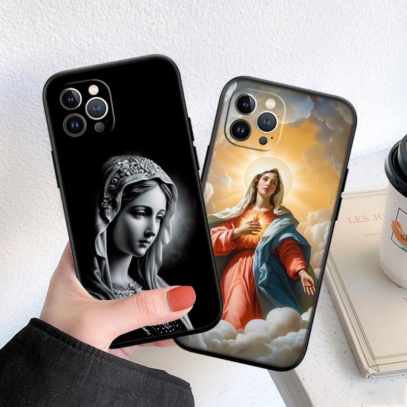 BF115 Virgen Maria Soft Shell Phone Case for Redmi Note 13 14 Pro+ Plus A3 A3X 13X 13C 13R 14S 14C 14R
