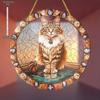 2D Flat Acrylic Maine Cat Sun Catcher - Indoor/ Outdoor Wall Art, Nurseries, Vintage Home Decor Wall for Bar Kitchen, Restaurant Shop Wall Decor,