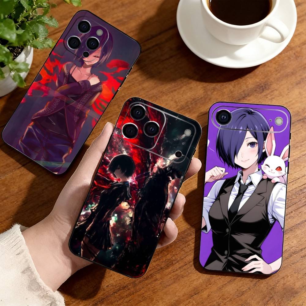Tokyo Ghoul Touka Kirishima Phone Case For iPhone17,16,15,14,13,12,11 Plus,Pro Others Soft Black Cover