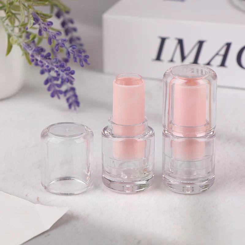 3.5ml Circular Semi Transparent Empty Lip Balm Tubes Lipstick Storage Container Bottle Lip Gloss Travel Makeup Packaging