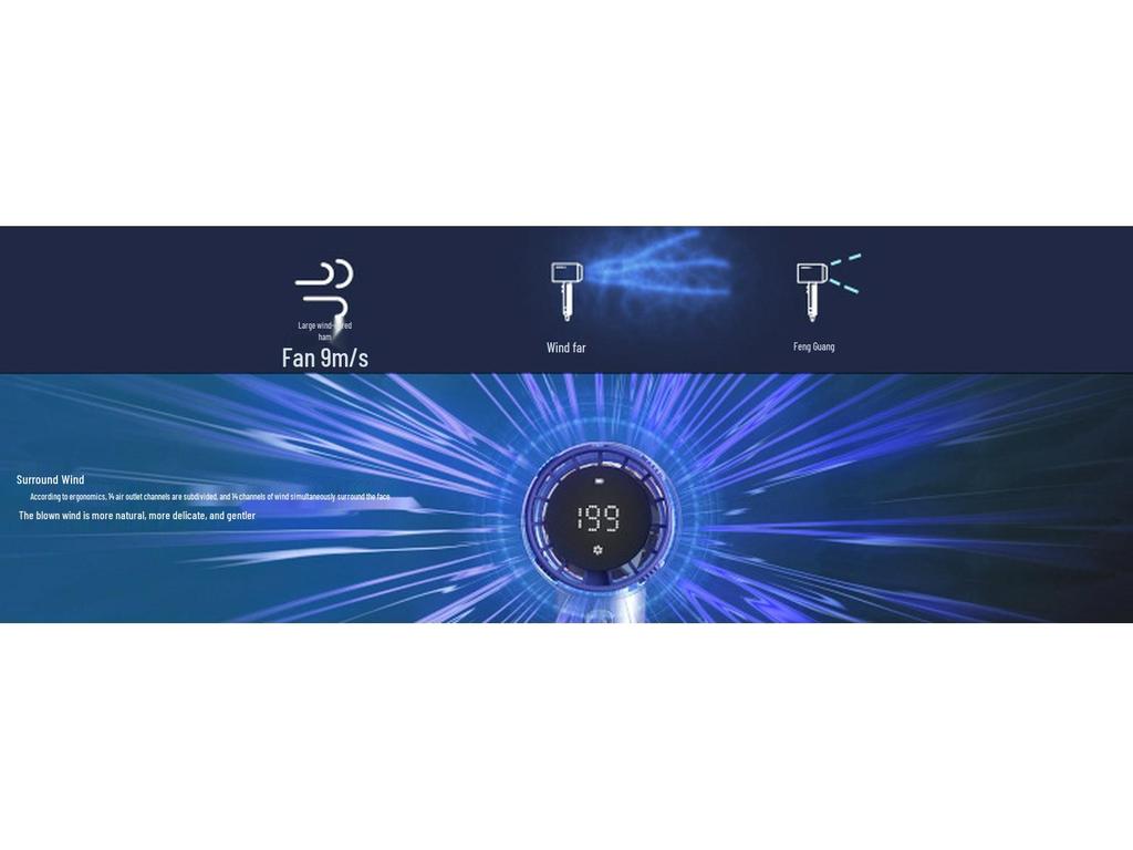 High-Speed Outdoor Handheld USB Fan: Portable, Rechargeable, Mini Hurricane Turbo.