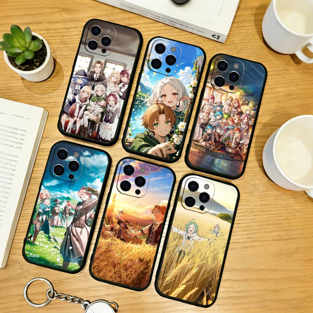 Anime M-Mushoku T-Tensei Phone Case For iPhone 17, 16,15,14,13,12,11 Plus,Pro Max, Others Soft Black Cover