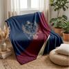 Serbia Printed Flannel Blanket Skin Friendly Warm Decorative Throw for Indoor Couch Bed Daily Use