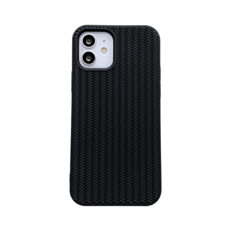 Weaving Pattern Suitable for IPhone16 High End Sense 13 Anti Fall 12 Large Holes 14 Business Simple Xr Apple 15 Mobile Phone Case