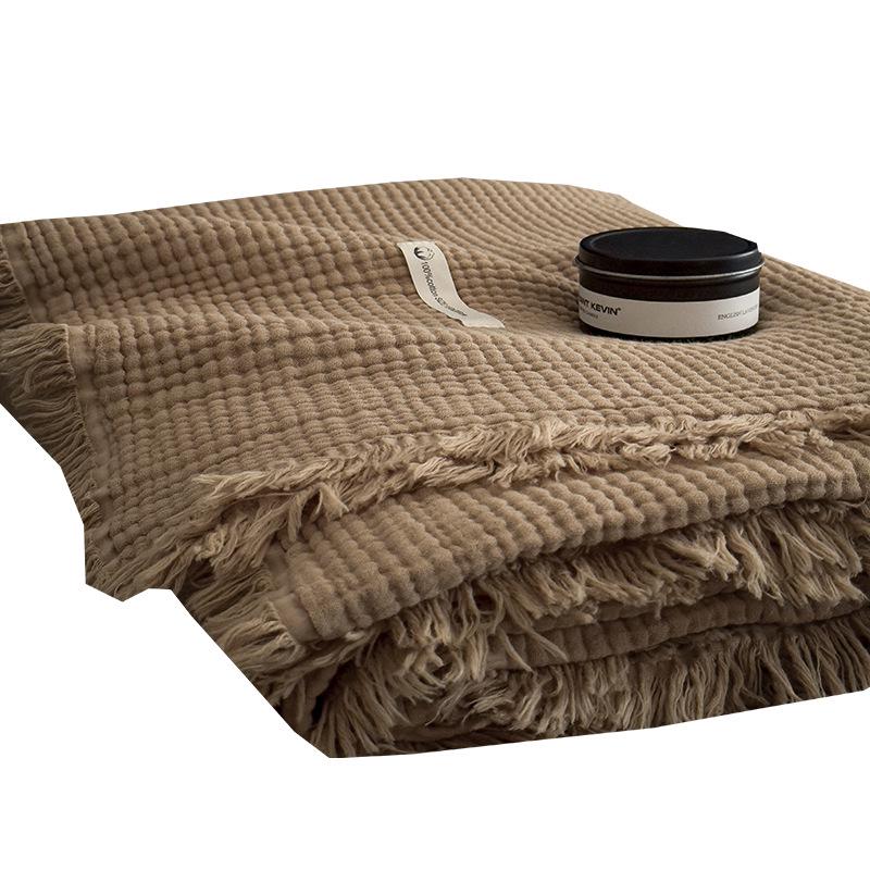 A-Class All-Cotton Gauze Summer Quilt & Blanket for Airplane, Sofa, or Office Nap