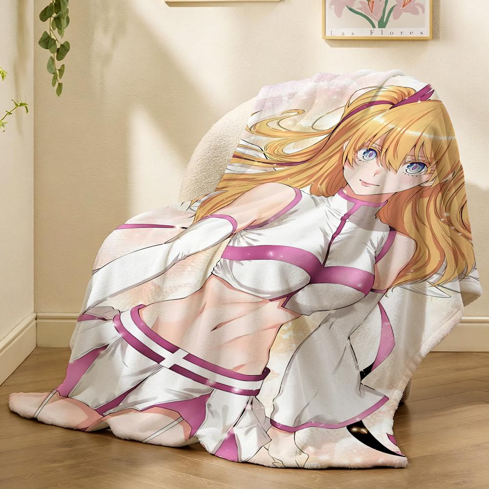 25 Dimensional Seduction Anime Throw 240G Flannel Blanket, Suitable For Sofas, Beds, Offices, Exquisite Gift Blankets