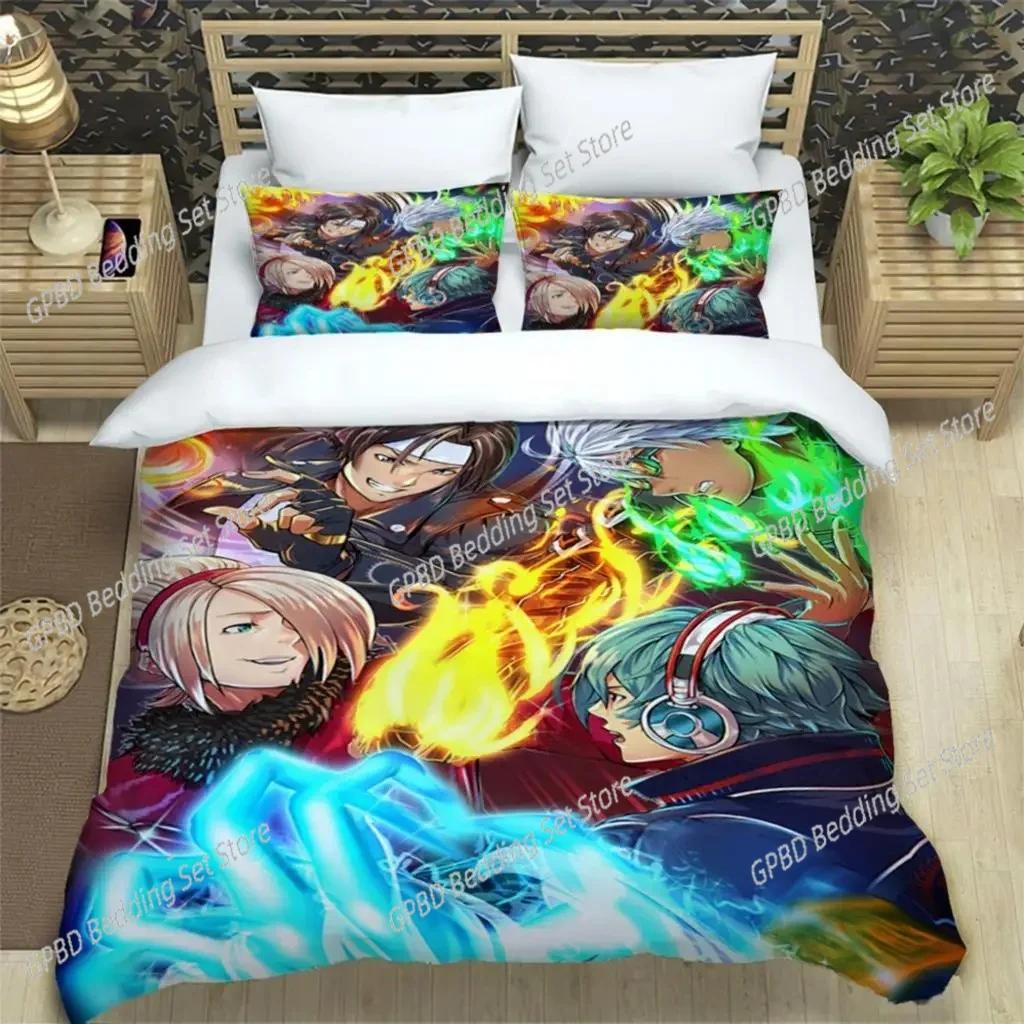 KOF Anime Art Print 3D NEW Duvet Cover Pillowcase Bedding Set Adult Boy Girl Bedroom Decoration Children Single Double Large