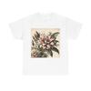 Unisex Adult T Shirt Botanical Illustration Exotic Flower Vintage Style