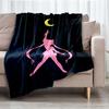 Sailor Moon Theme Printed Blanket - Perfect for Couch, Bed, Travel & Outdoor Use | Machine Washable, Cozy & Durable.