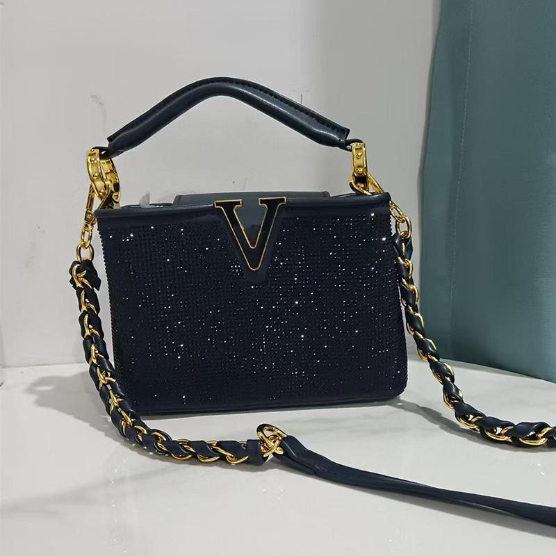 Guifei 2024 Retro Diamond-Inlaid Women's Shoulder & Crossbody Bag