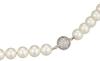 miwaki Shell Pearl Necklace Pearl Magnetic Clasp Jewelry Box Made in Japan White Silver n3647 8mm 44cm Women's